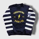 Choppers n Partys Prison Sweater - Gefängnis Pullover gestreift Schwarz Weiss